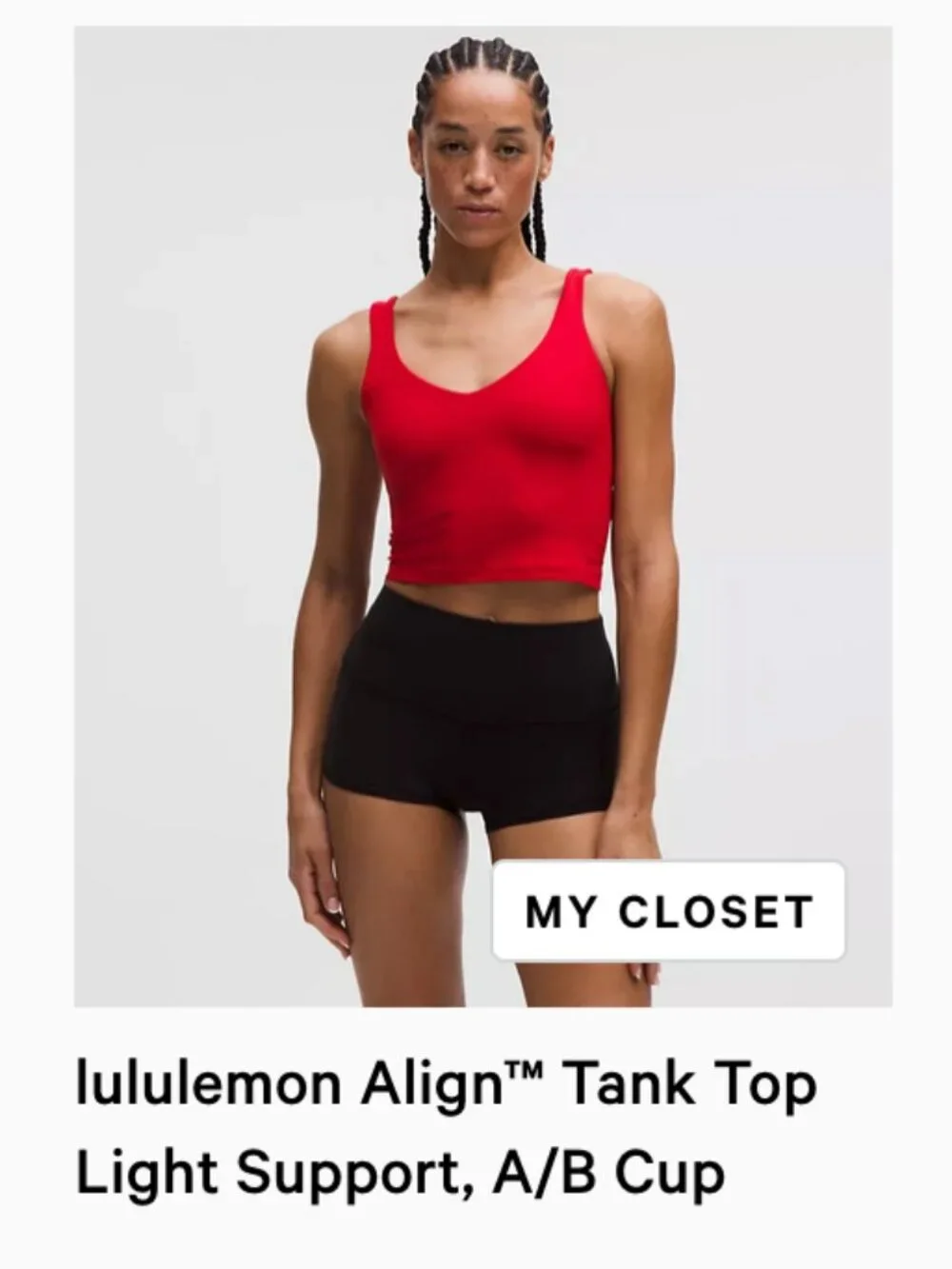Lululemon lululemon Align™ Tank Top  Light Support, A/B Cup 8 Oxford Red
